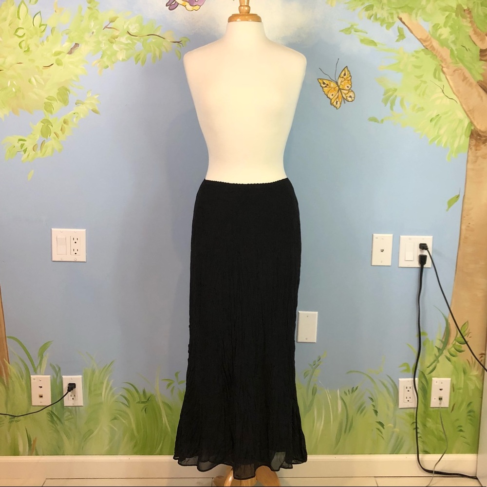 Zinas Rose Ruffle Maxi Skirt Women size GREEK 1